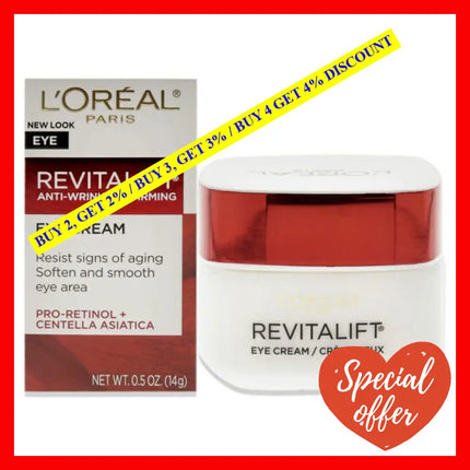 Revitalift Anti-Wrinkle Plus Firming Eye Cream By Loreal Professional For Unisex - 0.5 Oz