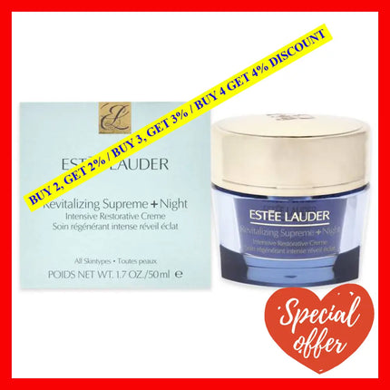 Revitalizing Supreme Plus Night Intensive Restorative Creme By Estee Lauder For Unisex - 1.7 Oz