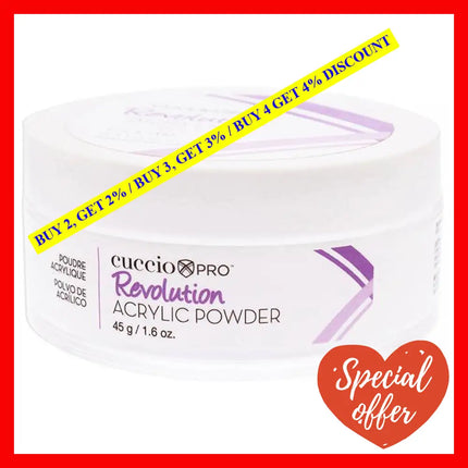 Revolution Acrylic Powder - Clear By Cuccio Pro For Women 1.6 Oz