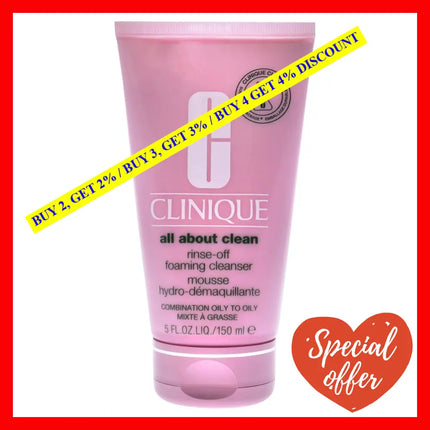 Rinse Off Foaming Cleanser By Clinique For Unisex - 5 Oz