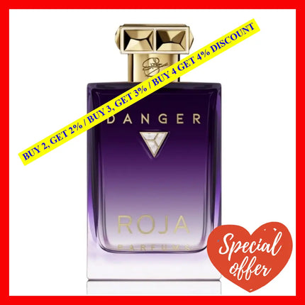 Roja Parfums Danger Essence De Parfum Spray 3.4 Oz / 100 Ml