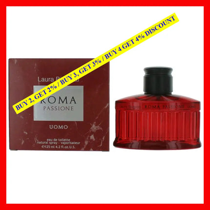 Roma Passione Uomo By Laura Biagiotti 4.2 Oz Eau De Toilette Spray For Men