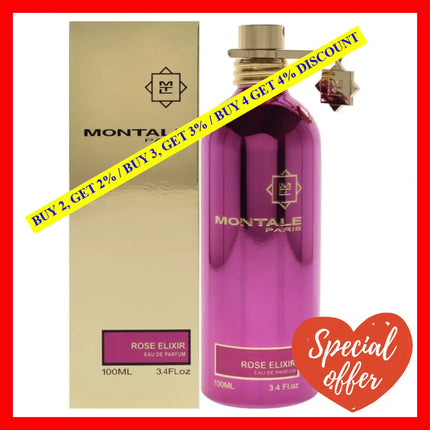 Rose Elixir By Montale For Unisex - 3.4 Oz Edp Spray