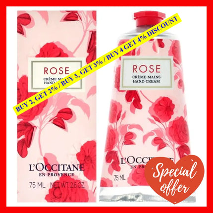 Rose Hand Cream By Loccitane For Unisex - 2.6 Oz