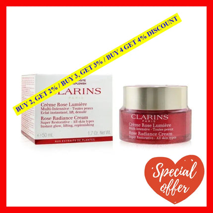 Rose Radiance Cream Super Restorative By Clarins For Unisex - 1.7 Oz