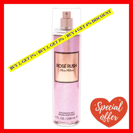 Rose Rush By Paris Hilton For Women - 8 Oz Body Spray