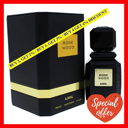 Rose Wood By Ajmal For Unisex - 3.4 Oz Edp Spray