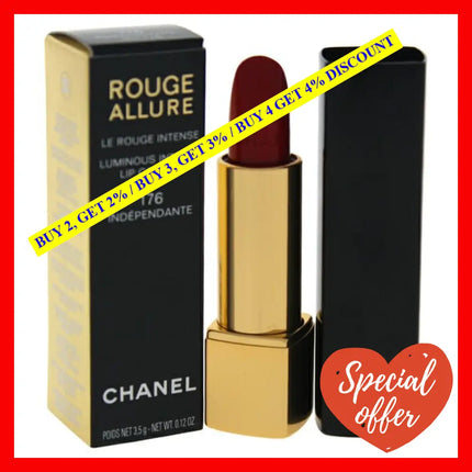 Rouge Allure Luminous Intense Lip Colour - 176 Independante By Chanel For Women 0.12 Oz Lipstick