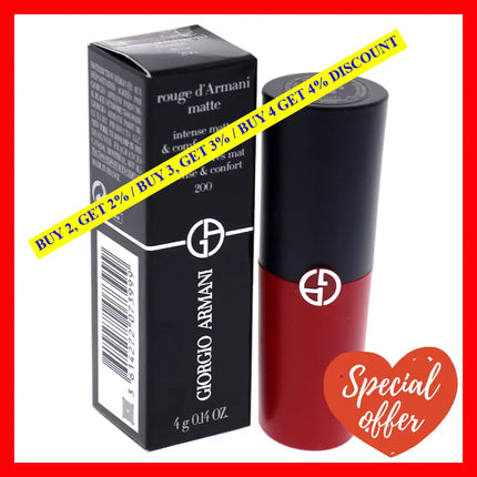 Rouge D Armani Matte Lipstick - 200 Diva By Giorgio For Women 0.14 Oz