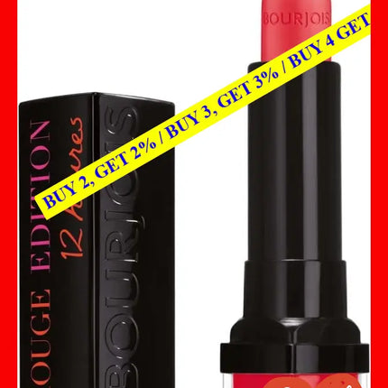 Rouge Edition 12 Hours - 28 Pamplemousse Pour Ptite Frimousse By Bourjois For Women 0.12 Oz Lipstick