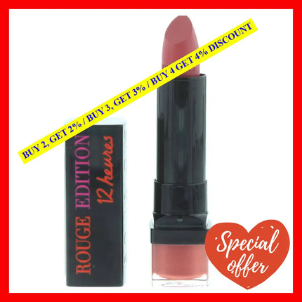 Rouge Edition 12 Hours - 33 Peche Cocooning By Bourjois For Women 0.12 Oz Lipstick