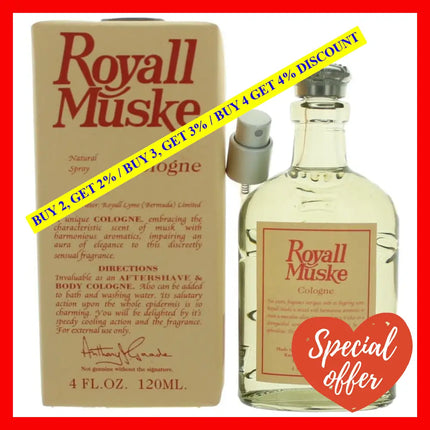 Royall Muske By Fragrances 4 Oz Cologne Spray For Men