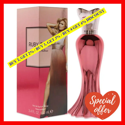 Ruby Rush By Paris Hilton For Women - 3.4 Oz Edp Spray