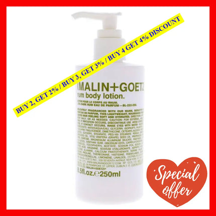 Rum Body Lotion By Malin + Goetz For Unisex - 8.5 Oz