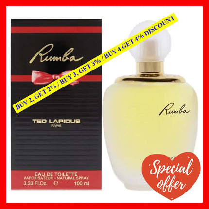 Rumba By Ted Lapidus For Women - 3.33 Oz Edt Spray