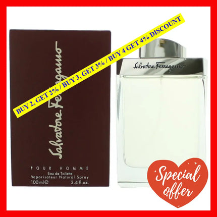 Salvatore Ferragamo By 3.4 Oz Eau De Toilette Spray For Men