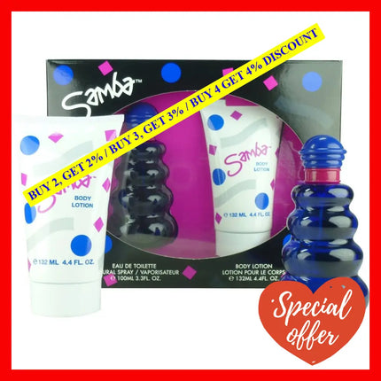 Samba By Perfumers Workshop For Women - 2 Pc Gift Set 3.3Oz Edt Spray 4.4Oz Body Lotion