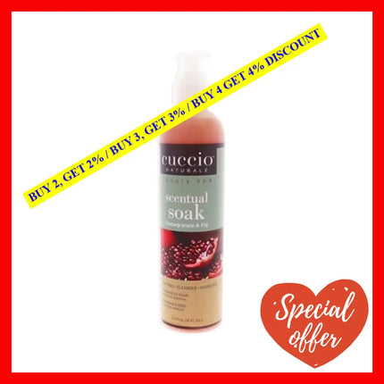 Scentual Soak - Pomegranate And Fig By Cuccio Naturale For Women 8 Oz Cleanser