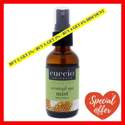 Scentual Spa Mist - Milk And Honey By Cuccio Naturale For Unisex 2 Oz