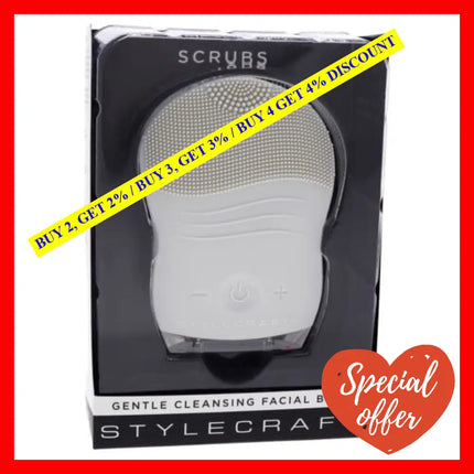 Scrubs Gentle Cleansing Facial Brush - Gray By Stylecraft For Unisex 1 Pc