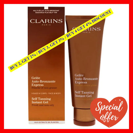 Self Tanning Instant Gel By Clarins For Unisex - 4.5 Oz Bronzer