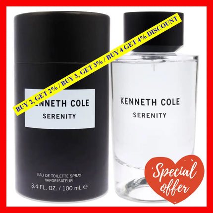 Serenity By Kenneth Cole For Unisex - 3.4 Oz Edt Spray