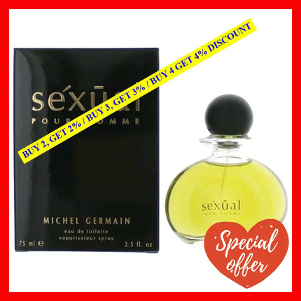 Sexual By Michel Germain 2.5 Oz Eau De Toilette Spray For Men