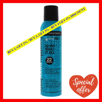 Sexyhair Healthy So You Want It All Leave-In Treatment 5.1 Oz | Up To 99% Breakage Reduction