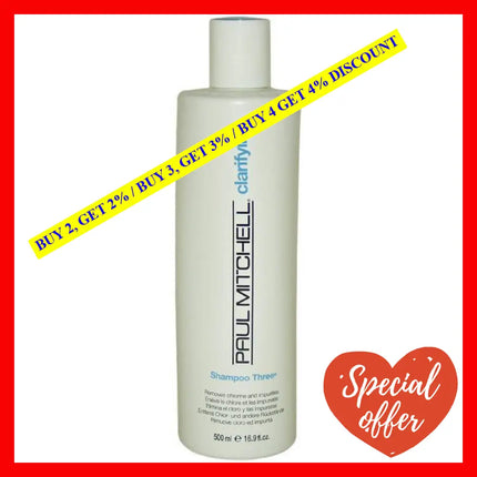 Shampoo Three By Paul Mitchell For Unisex - 16.9 Oz