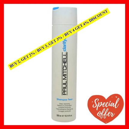 Shampoo Two By Paul Mitchell For Unisex - 10.14 Oz