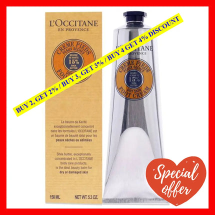 Shea Butter Foot Cream - Dry Skin By Loccitane For Unisex 5.2 Oz