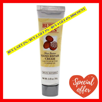 Shea Butter Hand Repair Cream By Burts Bees For Unisex - 0.49 Oz