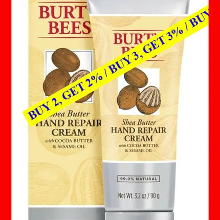 Shea Butter Hand Repair Cream By Burts Bees For Unisex - 3.2 Oz