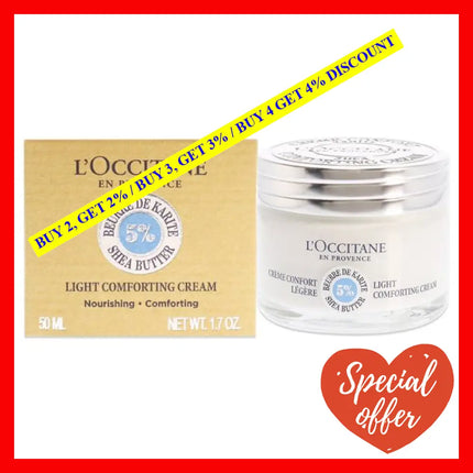 Shea Butter Light Comforting Cream By Loccitane For Unisex - 1.7 Oz