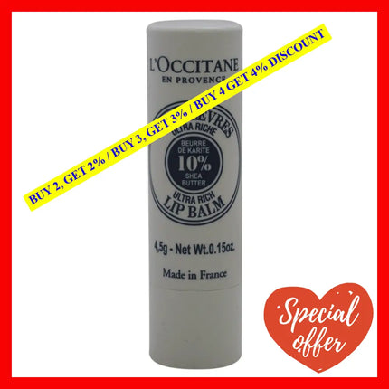 Shea Butter Lip Balm Stick By Loccitane For Unisex - 0.15 Oz