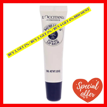 Shea Butter Ultra Rich Lip Balm By Loccitane For Unisex - 0.39 Oz