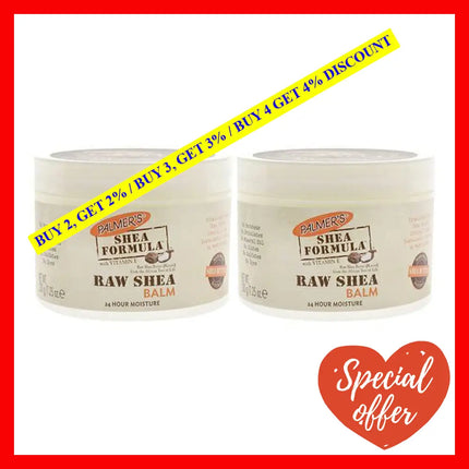 Shea Formula Raw Balm - Pack Of 2 By Palmers For Unisex 7.25 Oz