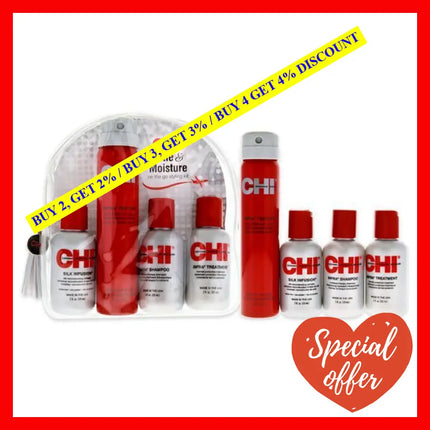 Shine And Moisture On The Go Styling Kit By Chi For Unisex - 4 Pc 2.6Oz Infra Texture Dual Action