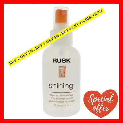 Shining Sheen Movement Myst By Rusk For Unisex - 4.2 Oz Mist