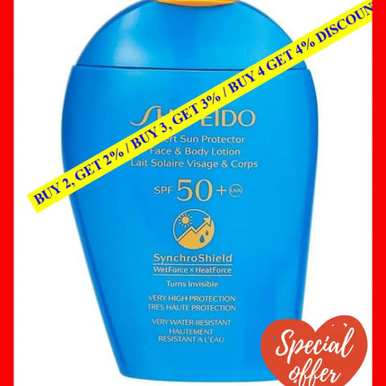 Shiseido Expert Sun Protector Spf 50 Uva Face - Body Lotion 150Ml 768614156734