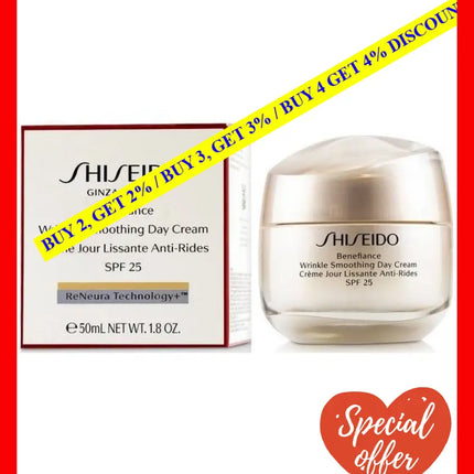 Shiseido Wrinkle Smoothing Day Cream Spf25 - 50Ml 768614149514