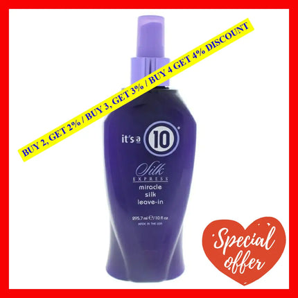 Silk Express Miracle Leave-In By Its A 10 For Unisex - Oz Conditioner