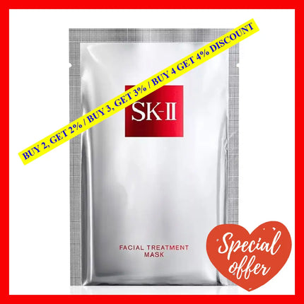 Sk-Ii Facial Treatment Mask An Intensive Moisture-Boosting Mask 6Masks