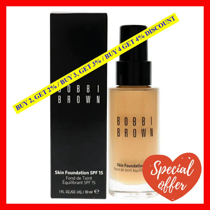 Skin Foundation Spf 15 - 4.5 Warm Natural By Bobbi Brown For Women 1 Oz