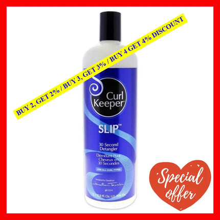 Slip 30 Second Detangler By Curl Keeper For Unisex - 33.8 Oz