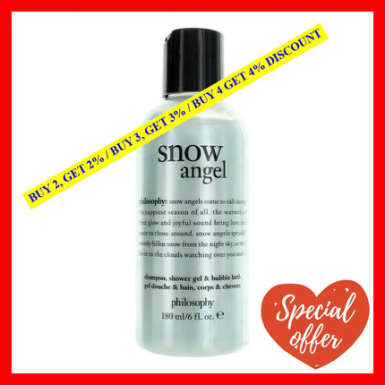 Snow Angel By Philosophy 6 Oz Shampoo Shower Gel And Bubble Bath For Women