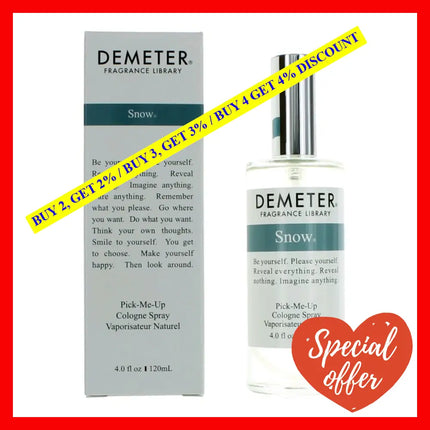 Snow By Demeter 4 Oz Cologne Spray For Unisex