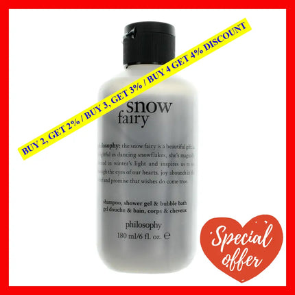 Snow Fairy By Philosophy 6 Oz Shampoo Shower Gel And Bubble Bath For Women