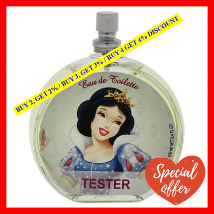 Snow White By Disney For Kids - 3.4 Oz Edt Spray (Tester)