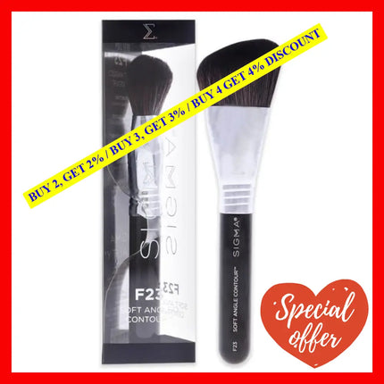 Soft Angled Contour Brush - F23 By Sigma Beauty For Women 1 Pc